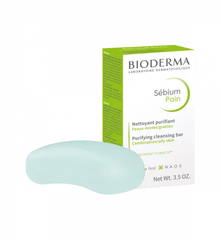 BIODERMA product photo, Sebium Pain 100g, cleansing bar for acne prone skin